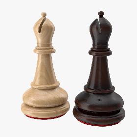 3D Bishop Chess Piece